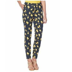 Lemons way women’s lemon, print side pocket twill ankle trousers S/6P